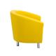 Tub Armchair With Metal Feet - Yellow Ref OF2201YML