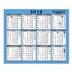 At-A-Glance 2019 Wall/Desk Calendar Year to View Gloss Board Binding 254x210mm White/Blue Ref 930 2019