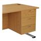 Allegro 3 Drawer Fixed Pedestal - Oak Ref TESH3OK