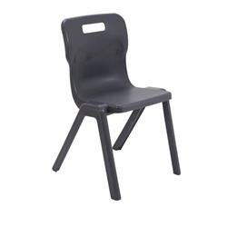 Titan One Piece Chair Size 6 - 460mm Seat Height - Charcoal Ref T6-C