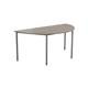 Semi-Circular Multipurpose Table 18mm Top 1600 x 800 - Grey Oak Ref OMPT1680SEMIGO