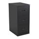 Legato Steel 3 Drawer Filing Cabinet - Black Ref TCS3FC-BK