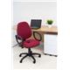 Calypso Ergo Chair With Fixed Arms - Claret Ref CH2810CL+AC1002