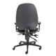 Maxi Ergo Chair With T Adjustable Arms - Charcoal Ref CH0808CH+AC1040