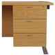 Allegro 3 Drawer Fixed Pedestal - Oak Ref TESH3OK