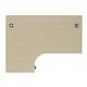 Mezzo Cantilever Plus 1800 Crescent Cantilever Left Hand Workstation - Maple Top Silver Legs Ref OEV1812CWSLCBMA