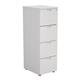 4 Drawer Filing Cabinet - White Ref TES4FCWH