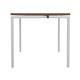 Vivace 1 Person Bench Desk 1600 x 800 - Dark Walnut Top and White Legs Ref CB1680CODWWH/1P