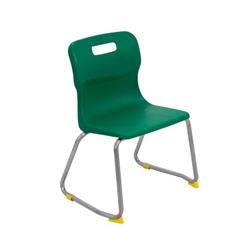 Titan Skid Base Chair Size 3 - 350mm Seat Height - Green Ref T23-GN