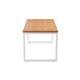 Picnic Low Table 2000 - Beech Top and White Legs Ref PCTL2000WBE