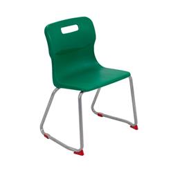Titan Skid Base Chair Size 4 - 380mm Seat Height - Green Ref T24-GN