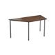 Trapezoidal Multipurpose Table 18mm Top 1600 x 800 - Dark Walnut Ref OMPT1680TRAPDW