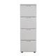 4 Drawer Filing Cabinet - White Ref TES4FCWH