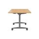 Allegro Tilting Table 1400 X 800 - Beech Top and Silver/Ref OTT1480SVBE2