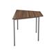 Trapezoidal Multipurpose Table 18mm Top 1600 x 800 - Dark Walnut Ref OMPT1680TRAPDW
