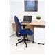 Maxi Ergo Chair With T Adjustable Arms - Royal Blue Ref CH0808RB+AC1040