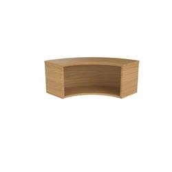 Reception Modular Corner Hutch Unit - Oak Ref RCMCHNO