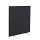 1200W X 1200H Upholstered Floor Standing Screen Straight - Black Ref FST1212SBK