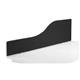 1800 Wave Upholstered Desktop Screen - Black Ref DMS1800WBK