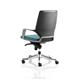 Xenon Executive Black Chair Blue Fabric Medium Back With Arms Ref EX000085