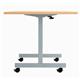 Allegro Tilting Table 1400 X 800 Silver Legs Beech  Top Ref OETT1480SVBE2
