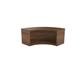Reception Modular Corner Hutch Unit - Dark Walnut Ref RCMCHDW