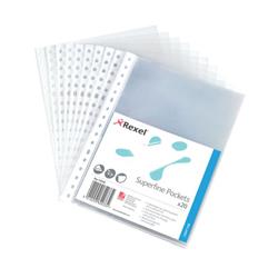 Rexel Superfine Pocket Top Opening A5 Clear (Pack of 20) 11010