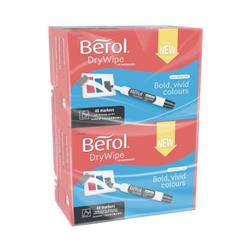 Berol Drywipe Marker Chisel Tip Assorted (Pack of 96) 1984888