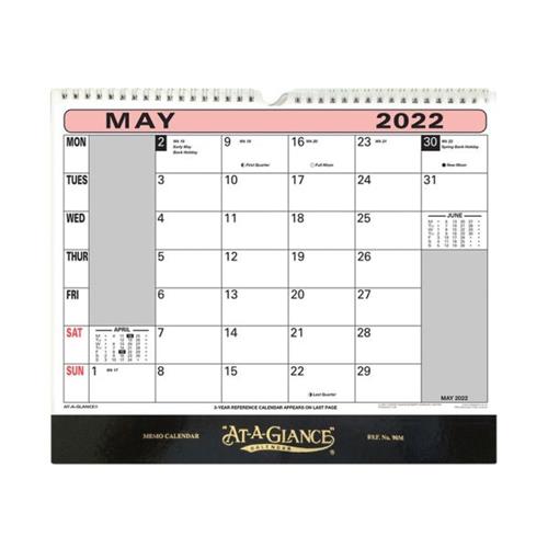 At A Glance Wall Calendar 2022 90M22 90M22 5011314 844414 