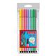 Stabilo Pen 68 Felt Tip Pen 1mm Water-based Ink Wallet Assorted Pastel (Pack of 10) 68/8-01