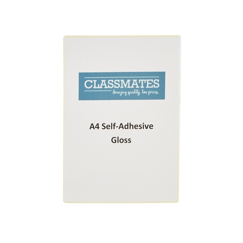 Classmates Gloss SelfAdhesive Laminating Pouches, A4, 150 Micron (2X75) [Pack of 100