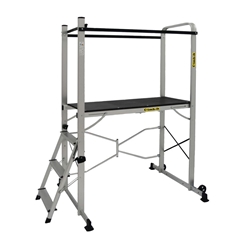 Climb-It Folding Work Platform Steel Handrails 150kg Capacity Platform Height 994mm Aluminium EP990Y