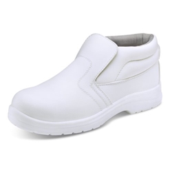 Beeswift Micro-Fibre Water Resistant Pull On Steel Toe Cap S2 Safety Boots 1Pr White 6.5 CF85206.5