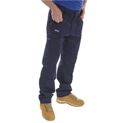 Beeswift Click Action Work Trousers Navy Blue 44S AWTN44S