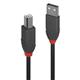 Lindy Anthra Line USB 2.0 Type A to B Cable 3m Black 36674