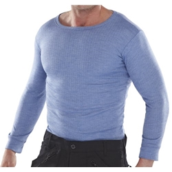 Beeswift Long Sleeve Thermal Vest Blue 3XL