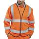 Beeswift Fire Retardant High Visibility Long Sleeve Jerkin Orange L CFRPKJORL