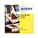 Avery Pre-Printed Allergen Food Labels 98x40mm (Pack of 300) ALL9840