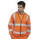 Beeswift Fire Retardant High Visibility Long Sleeve Jerkin Orange L CFRPKJORL