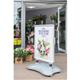 Deflecto A1 Water Based Pavement Display Board with Snap Frame Silver PPA100S