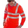 Beeswift Polo Shirt Long Sleeved Red 5XL