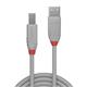 Lindy Anthra Line USB 2.0 Type A to B Cable 3m Grey 36684