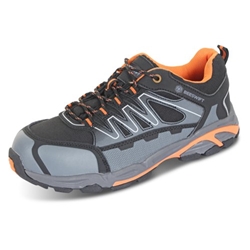 Beeswift S3 Composite Water Resistant Lace Up Trainers 1Pr Black/Orange 13 CF2913