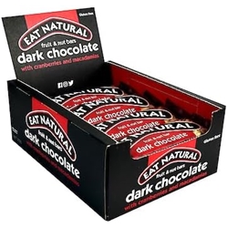 Eat Natural Dark Chocolate with Cranberries & Macadamias Bars 12x40g