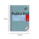 Pukka Pads Metallic Jotta Notepad Wirebound A5 5mm Dotted Grid 200 Perforated Pages Green (Pack 3) - JM021DOT