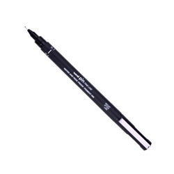 uni PIN01-200(S) Pigment Ink Fine Line Pen 0.1mm Tip Black (Pack 12) - 288902000