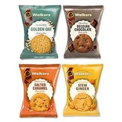 WALKERS - MINI PACK ASSORTED BISCUITS - 100X25G