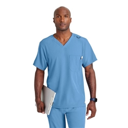 Skechers Unisex V Neck Scrub Top Ceil Blue XS SK0112/Ceil Blue/XS