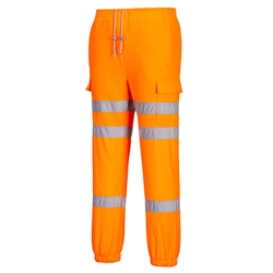 RT48 - Hi-Vis Three Band Joggers Orange - XXL