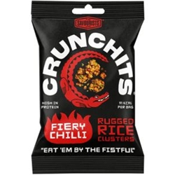 THE SAVOURISTS - CRUNCHITS GLUTEN - FIERY CHILLI - 12X25G